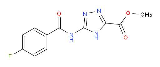 Methyl 5-[[(4-fluorophenyl)carbonyl]amino]-4H-1,2,4-triazole-3-carboxylate