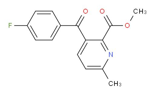 Methyl 3-(4-fluorobenzoyl)-6-methyl-2-pyridinecarboxylate (ACI)