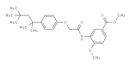 Methyl 4-methoxy-3-[[2-[4-(1,1,3,3-tetramethylbutyl)phenoxy]acetyl]amino]benzoate (ACI)