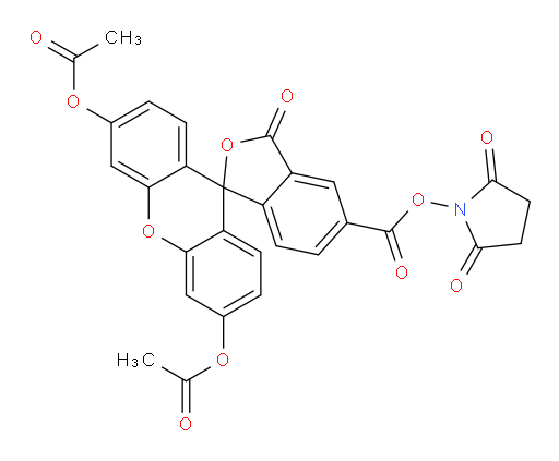 2,5-Dioxo-1-pyrrolidinyl 3′,6′-bis(acetyloxy)-3-oxospiro[isobenzofuran-1(3H),9′-[9H]xanthene]-5-carboxylate (ACI)