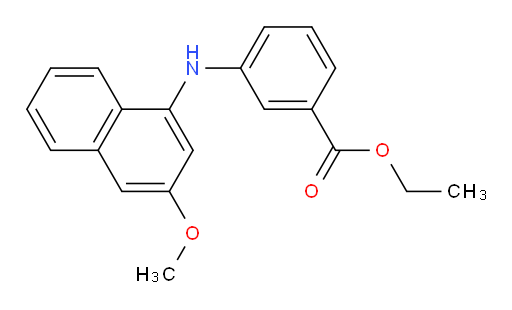Ethyl 3-[(3-methoxy-1-naphthalenyl)amino]benzoate (ACI)