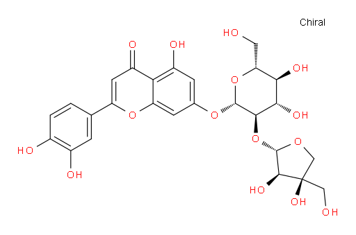 Luteolin 7-O-[2-(β-D-apiofuranosyl)-β-D-glucopyranoside]