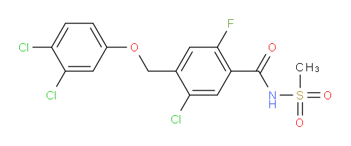 5-Chloro-4-[(3,4-dichlorophenoxy)methyl]-2-fluoro-N-(methylsulfonyl)benzamide (ACI)