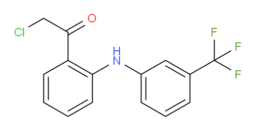 2-Chloro-1-[2-[[3-(trifluoromethyl)phenyl]amino]phenyl]ethanone (ACI)