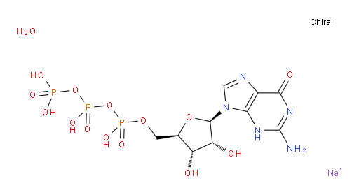 Guanosine 5′-(tetrahydrogen triphosphate), trisodium salt, hydrate (9CI)