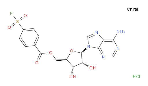 Adenosine, 5′-[4-(fluorosulfonyl)benzoate], hydrochloride (1:1) (ACI)