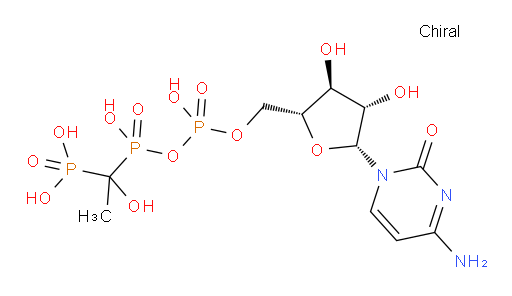 4-Amino-1-[5-O-(1,3,4,5,5-pentahydroxy-4-methyl-1,3,5-trioxido-2-oxa-1,3,5-triphosphapent-1-yl)-β-D-arabinofuranosyl]-2(1H)-pyrimidinone (ACI)