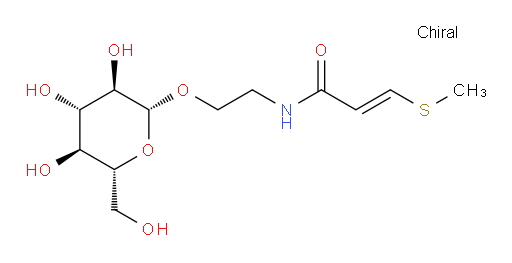 (2E)-N-[2-(β-D-Glucopyranosyloxy)ethyl]-3-(methylthio)-2-propenamide (ACI)