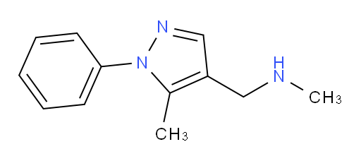 N,5-Dimethyl-1-phenyl-1H-pyrazole-4-methanamine (ACI)