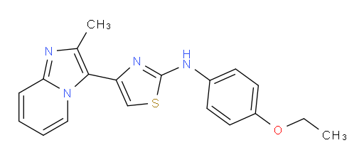 N-(4-Ethoxyphenyl)-4-(2-methylimidazo[1,2-a]pyridin-3-yl)-2-thiazolamine (ACI)