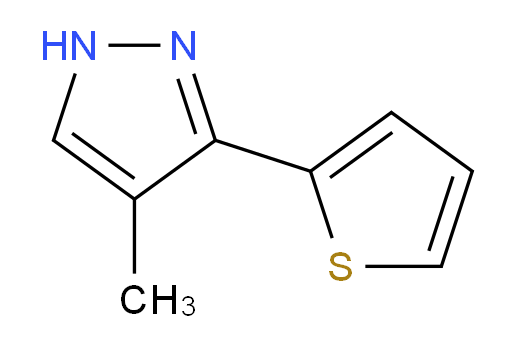 4-Methyl-3-(2-thienyl)-1H-pyrazole (ACI)