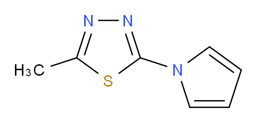 2-Methyl-5-(1H-pyrrol-1-yl)-1,3,4-thiadiazole (ACI)