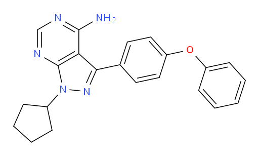 1-Cyclopentyl-3-(4-phenoxyphenyl)-1H-pyrazolo[3,4-d]pyrimidin-4-amine (ACI)