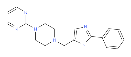 2-[4-[(2-Phenyl-1H-imidazol-5-yl)methyl]-1-piperazinyl]pyrimidine (ACI)