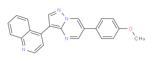 4-[6-(4-Methoxyphenyl)pyrazolo[1,5-a]pyrimidin-3-yl]quinoline (ACI)