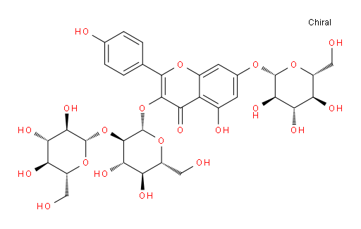 Kaempferol 3-sophoroside 7-glucoside
