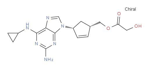[(1S,4R)-4-[2-Amino-6-(cyclopropylamino)-9H-purin-9-yl]-2-cyclopenten-1-yl]methyl 2-hydroxyacetate (ACI)