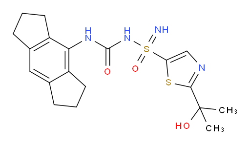 [S(R)]-N-[[(1,2,3,5,6,7-Hexahydro-s-indacen-4-yl)amino]carbonyl]-2-(1-hydroxy-1-methylethyl)-5-thiazolesulfonimidamide (ACI)