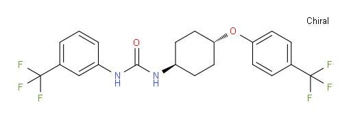N-[trans-4-[4-(Trifluoromethyl)phenoxy]cyclohexyl]-N′-[3-(trifluoromethyl)phenyl]urea (ACI)