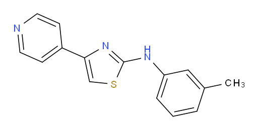 N-(3-Methylphenyl)-4-(4-pyridinyl)-2-thiazolamine (ACI)