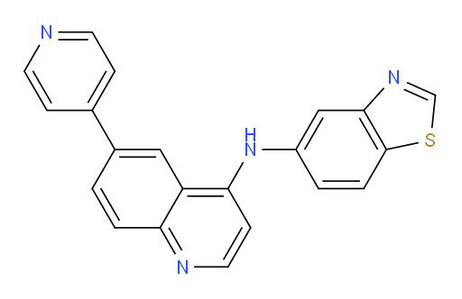 N-5-Benzothiazolyl-6-(4-pyridinyl)-4-quinolinamine (ACI)
