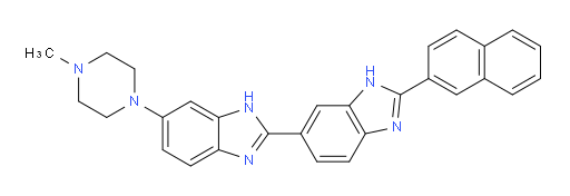 6-(4-Methyl-1-piperazinyl)-2′-(2-naphthalenyl)-2,6′-bi-1H-benzimidazole (ACI)