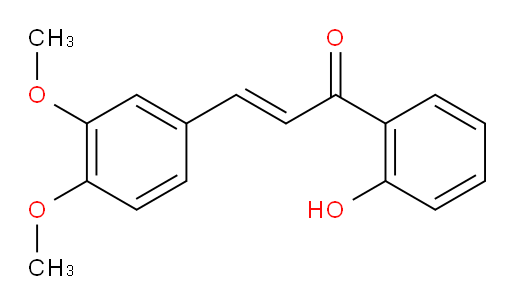 (2E)-3-(3,4-Dimethoxyphenyl)-1-(2-hydroxyphenyl)-2-propen-1-one (ACI)