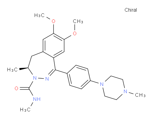(4S)-4,5-Dihydro-7,8-dimethoxy-N,4-dimethyl-1-[4-(4-methyl-1-piperazinyl)phenyl]-3H-2,3-benzodiazepine-3-carboxamide (ACI)