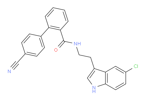 N-[2-(5-Chloro-1H-indol-3-yl)ethyl]-4′-cyano[1,1′-biphenyl]-2-carboxamide (ACI)