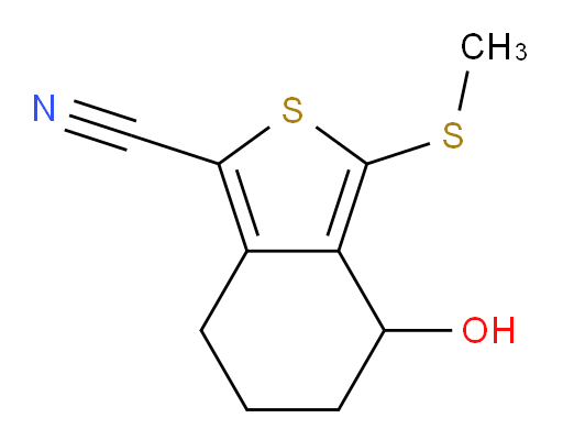 4,5,6,7-Tetrahydro-4-hydroxy-3-(methylthio)benzo[c]thiophene-1-carbonitrile (ACI)