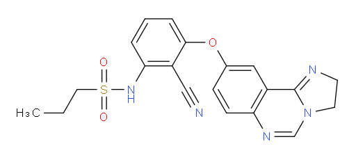 N-[2-Cyano-3-[(2,3-dihydroimidazo[1,2-c]quinazolin-9-yl)oxy]phenyl]-1-propanesulfonamide (ACI)