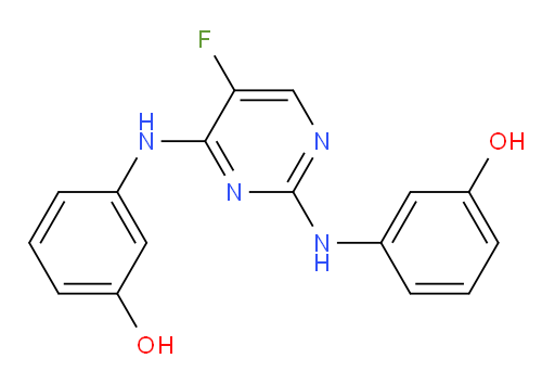 3,3′-[(5-Fluoro-2,4-pyrimidinediyl)diimino]bis[phenol] (ACI)