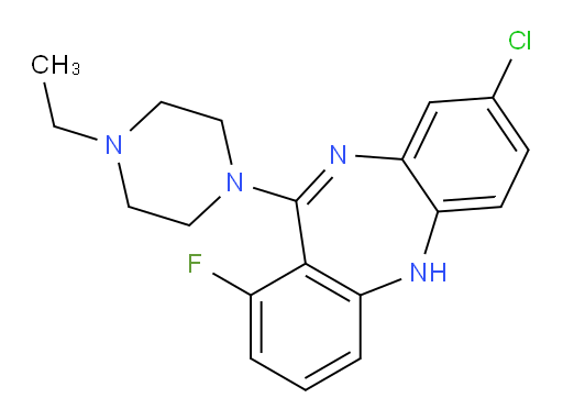 8-Chloro-11-(4-ethyl-1-piperazinyl)-1-fluoro-5H-dibenzo[b,e][1,4]diazepine (ACI)