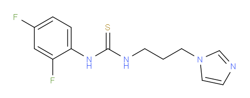 N-(2,4-Difluorophenyl)-N′-[3-(1H-imidazol-1-yl)propyl]thiourea (ACI)