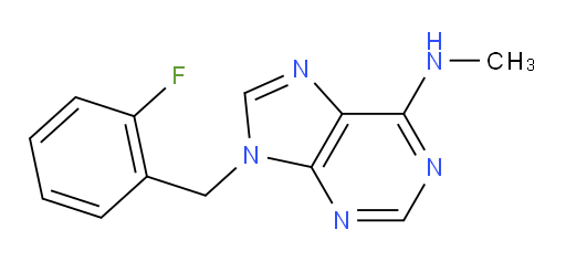 9-[(2-Fluorophenyl)methyl]-N-methyl-9H-purin-6-amine (ACI)