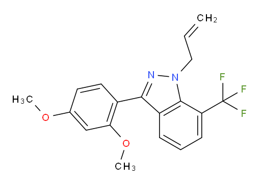 3-(2,4-Dimethoxyphenyl)-1-(2-propen-1-yl)-7-(trifluoromethyl)-1H-indazole (ACI)