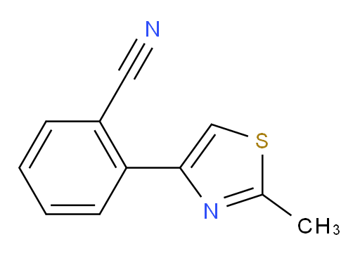 2-(2-Methyl-4-thiazolyl)benzonitrile (ACI)