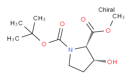 1-(1,1-Dimethylethyl) 2-methyl (2S,3R)-3-hydroxy-1,2-pyrrolidinedicarboxylate (ACI)