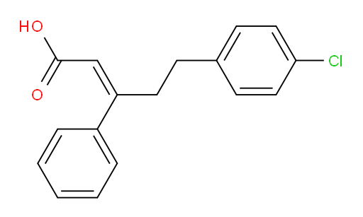 (2Z)-5-(4-Chlorophenyl)-3-phenyl-2-pentenoic acid (ACI)