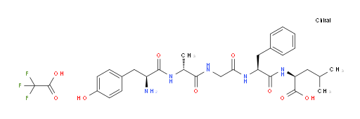 L-Leucine, N-[N-[N-(N-L-tyrosyl-D-alanyl)glycyl]-L-phenylalanyl]-, mono(trifluoroacetate) (salt) (9CI)