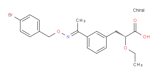(αR)-3-[(3E)-1-[[(4-Bromophenyl)methoxy]imino]ethyl]-α-ethoxybenzenepropanoic acid (ACI)