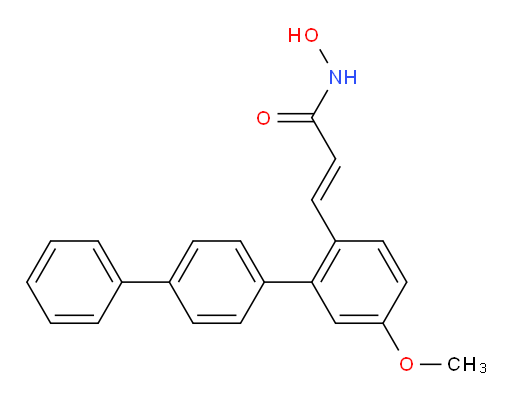 (2E)-N-Hydroxy-3-(5-methoxy[1,1′:4′,1′′-terphenyl]-2-yl)-2-propenamide (ACI)