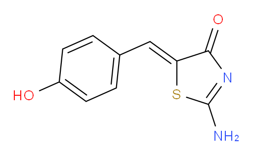 (5Z)-2-Amino-5-[(4-hydroxyphenyl)methylene]-4(5H)-thiazolone (ACI)