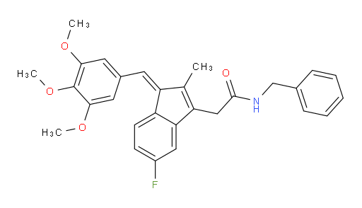 (1Z)-5-Fluoro-2-methyl-N-(phenylmethyl)-1-[(3,4,5-trimethoxyphenyl)methylene]-1H-indene-3-acetamide (ACI)