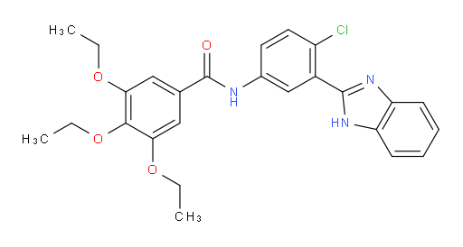 N-[3-(1H-Benzimidazol-2-yl)-4-chlorophenyl]-3,4,5-triethoxybenzamide