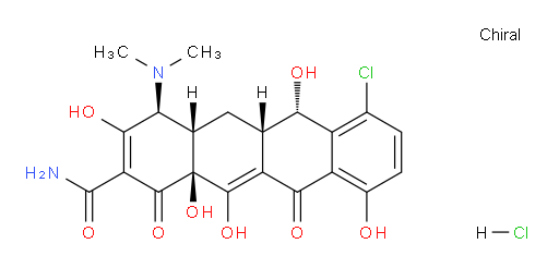 (4S,4aS,5aS,6S,12aS)-7-chloro-4-(dimethylamino)-3,6,10,12,12a-pentahydroxy-1,11-dioxo-1,4,4a,5,5a,6,11,12a-octahydrotetracene-2-carboxamide hydrochloride