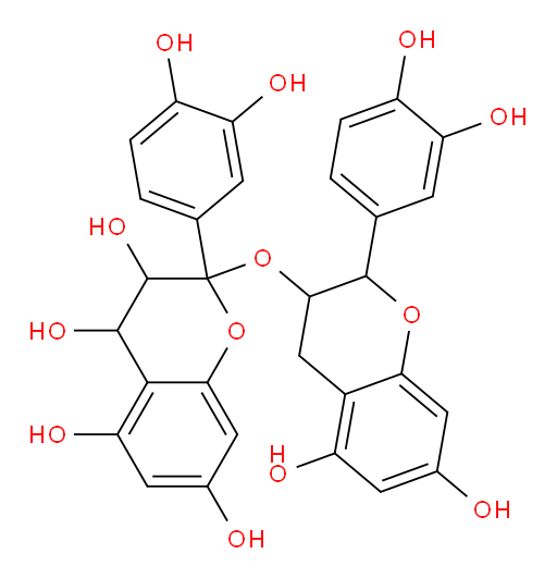 2-(3,4-dihydroxyphenyl)-2-((2-(3,4-dihydroxyphenyl)-5,7-dihydroxychroman-3-yl)oxy)chroman-3,4,5,7-tetraol