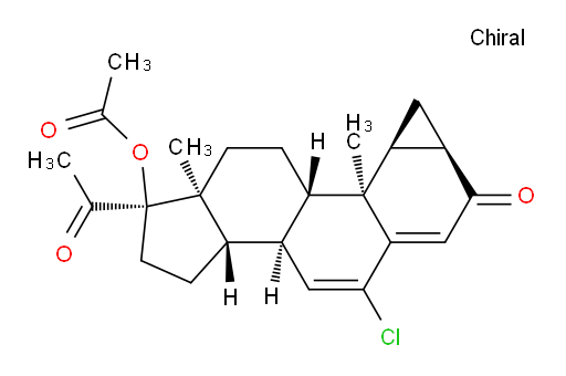 (2aR,3aS,3bS,3cS,5aS,6R,8aS,8bR)-6-acetyl-10-chloro-3b,5a-dimethyl-2-oxo-2,2a,3,3a,3b,3c,4,5,5a,6,7,8,8a,8b-tetradecahydrocyclopenta[a]cyclopropa[g]phenanthren-6-yl acetate