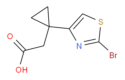 2-[1-(2-bromo-1,3-thiazol-4-yl)cyclopropyl]acetic acid