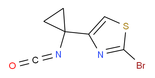 2-bromo-4-(1-isocyanatocyclopropyl)-1,3-thiazole